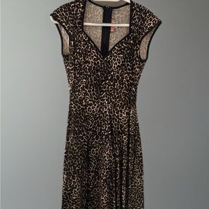 Pinup Couture Leopard Print Heidi Swing Dress